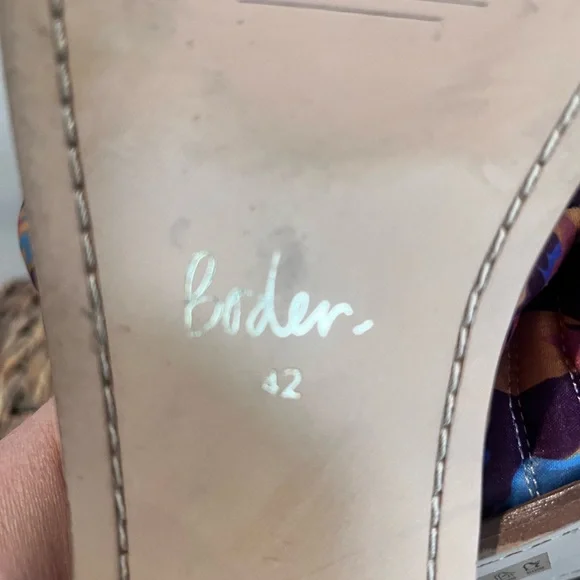 BODEN Printed Satin Slide Sandals - Picture 11 of 11